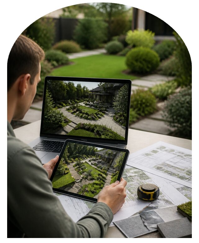 3D визуализация участка в Сосногорске по цене 8150 р. | Метпроект-Сно