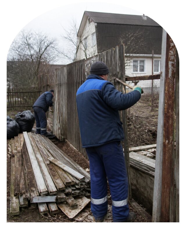 Демонтаж забора в Сосногорске по цене от 4642 р. | Метпроект-Сно